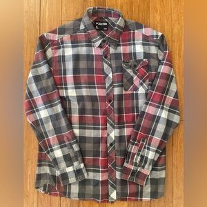 Men's Zoo York Plaid Red and Black, Size Extra Large XL - Pre-owned